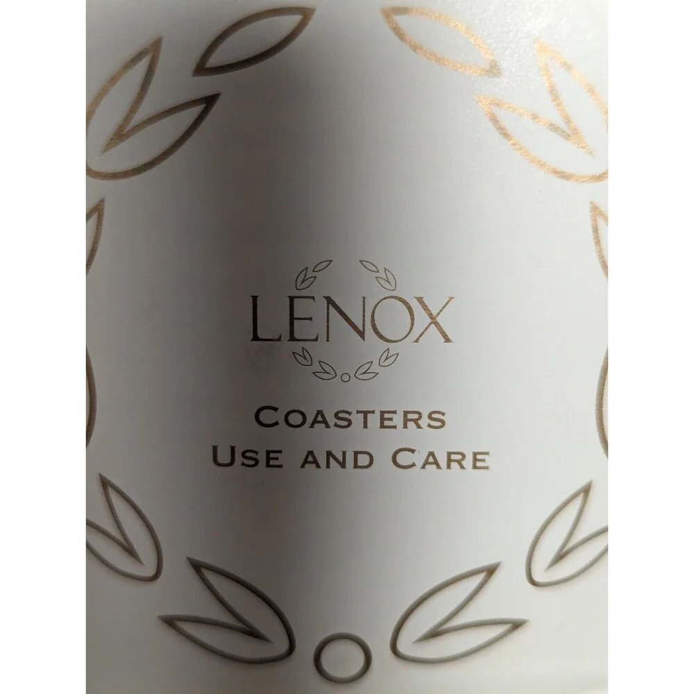 Rare 4 LENOX  FORUM COLLECTION CERAMIC COASTERS